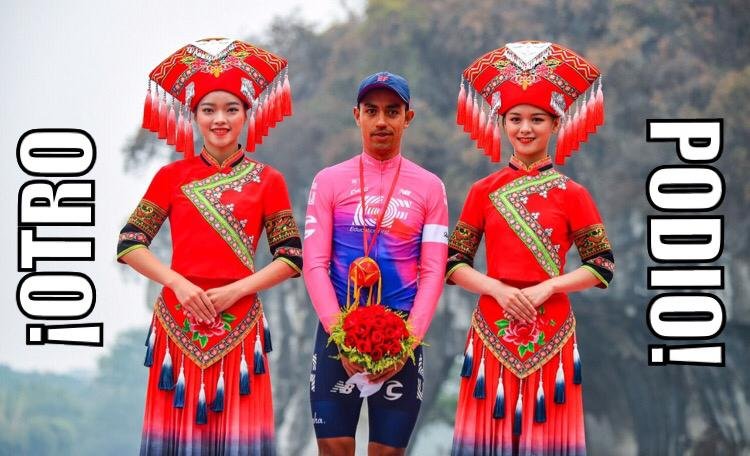 pasiociclismo's tweet photo. #TOG2019 @sebasmolano_ 2º, @danifmartinez96 🇨🇴 podio tras la última etapa del @TourofGuangxi 🇨🇳

👇🏽 Mira el RESUMEN acá 👇🏽

https://t.co/lMcV4nbnqQ

📸 Bettini Photo https://t.co/C6nFAWXRj8