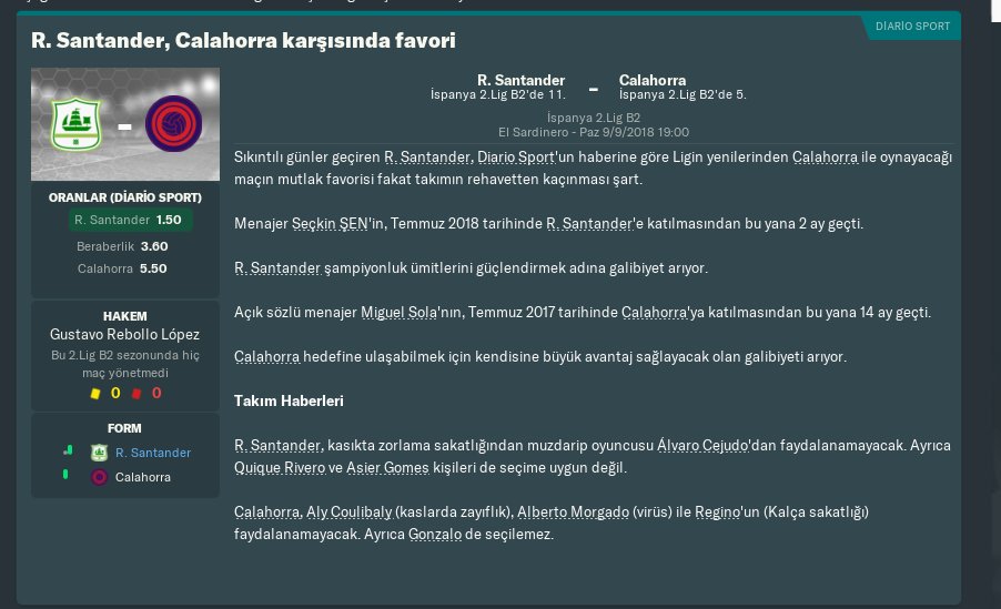 2. hafta rakibimiz maçta favoriyiz