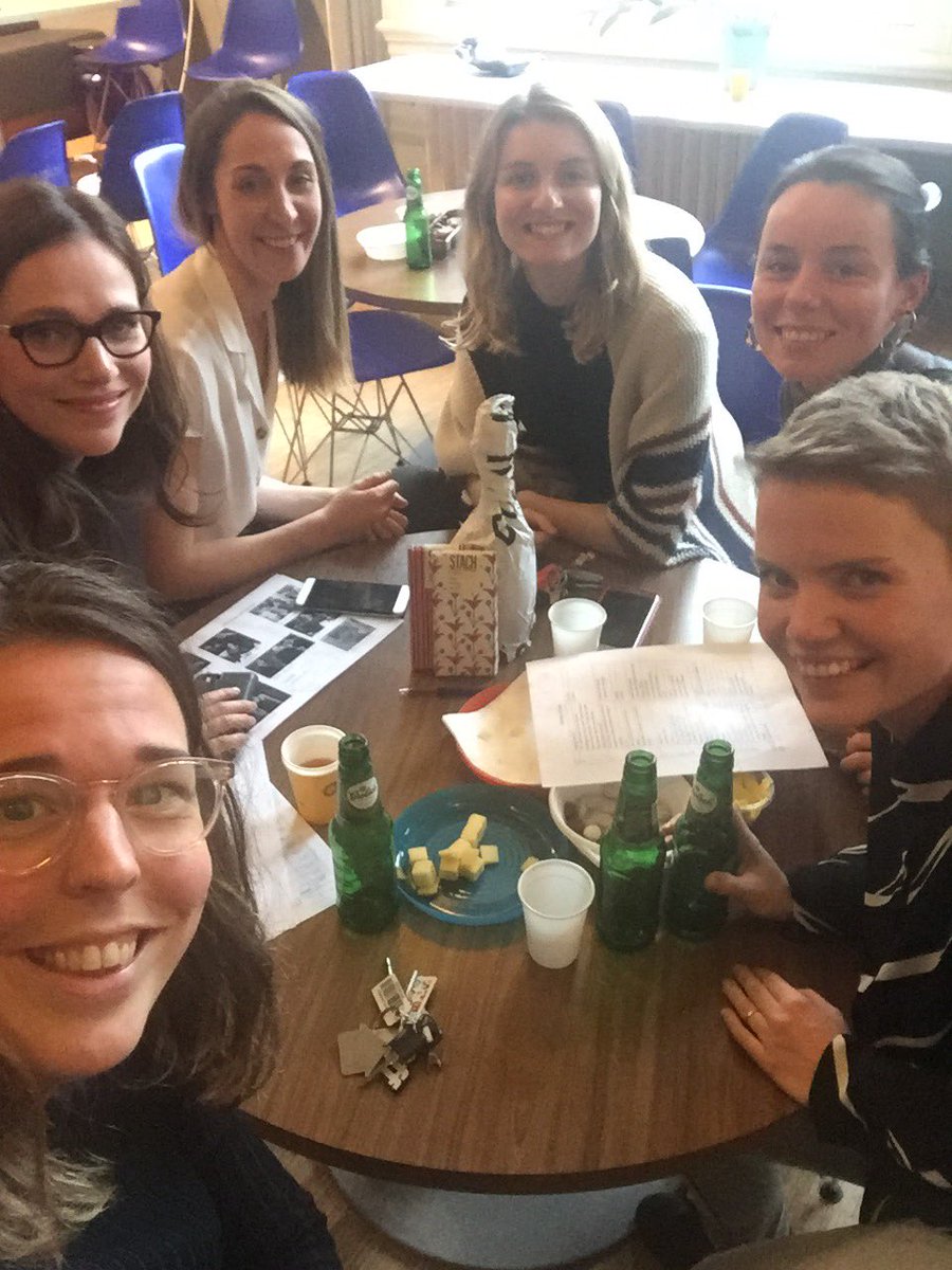 Blurry photo, happy winners of the <a href="/UUUSBO/">USBO</a> trivia quiz! #womanel #womenforthewin <a href="/awparocks/">Academic Women in PA</a> <a href="/womenalsoknow/">womenalsoknowstuff</a> <a href="/NagtegaalRoos/">Rosanna Nagtegaal</a> @Juliapenningdv @deBoerNoortje <a href="/JoLuetjens/">Jo Luetjens</a> <a href="/StefanieBeyens/">Stefanie Beyens</a>