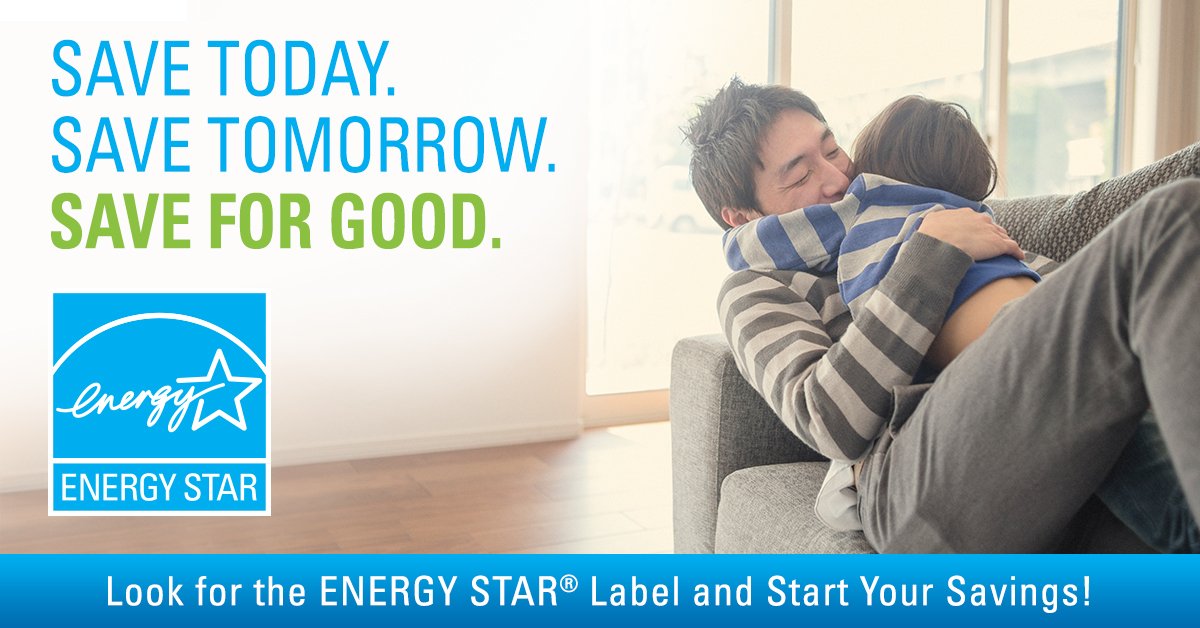 KnaufNA's tweet photo. The average household spends about $2,000 a year on energy bills. With ENERGY STAR, you can save 30% or about $575 in household energy costs. #ENERGYSTARDAY #saveforgood https://t.co/eal3u9pM03