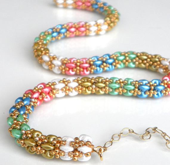 Multi Color Beads Statement Necklace, Bohemian #jewelry #necklace @EtsyMktgTool etsy.me/2U3TNn7 #multicolorbeads #statementnecklace