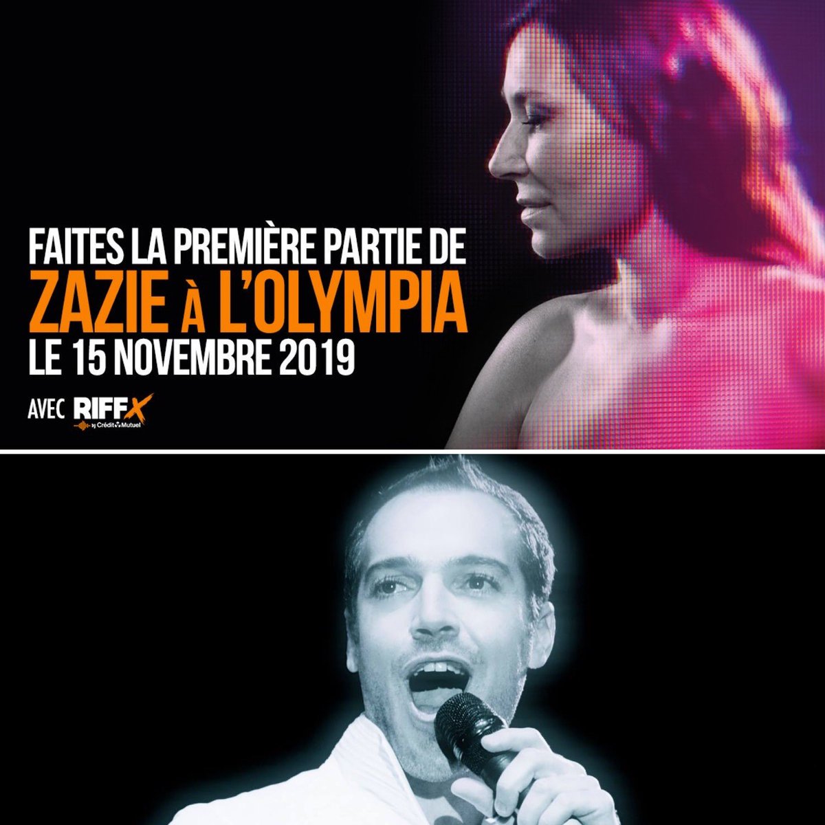 Mercis pour vos votes et partages !Sélectionné pour concourir pour faire la 1ère partie de Zazie à l’Olympia le 15 nov 🙏merci pour vos votes 1 téléphone = 1 vote C est gratuit🔝Lien ➡️ riffx.fr/concours/riffx… Clôture des votes dans 2 jours 🙏🙏🙏🙏🙏🙏🙏🙏🙏 #stephanorciere