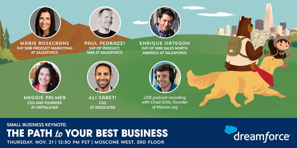 💡Get ready to be inspired at the #DF19 #SMB Keynote! 

🍽Gaining knowledge &amp; giving back, what could be better? For every attendee that joins or shares the livestream, we’ll donate a meal to someone in need. Bookmark it now  → sforce.co/SMBDF19Keynote #SMBTrailblazer