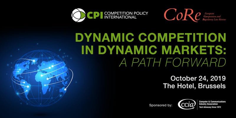 Our 'Dynamic Competition in Dynamic Markets: A Path Forward' #conference features panels on 'Mergers in the Digital Space: Impact on Innovation' '#BigData: Understanding its Competitive Effects' 
Co-organized by CPl + CoRe, @ccianet Oct 24th #Brussels.
eventbrite.com/e/cpi-talks-wi…