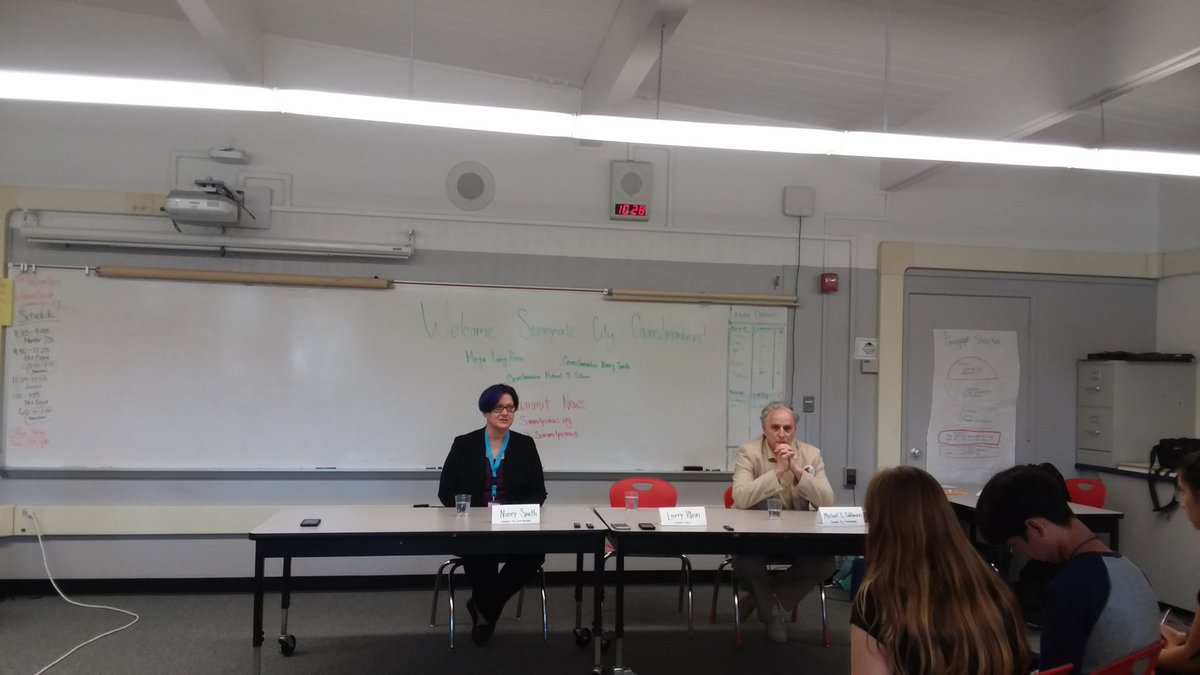 summitpsnews's tweet photo. City councilmembers Nancy Smith and Michael Goldman speak to student journalists at Summit Denali press conference https://t.co/aCLulVBxkB