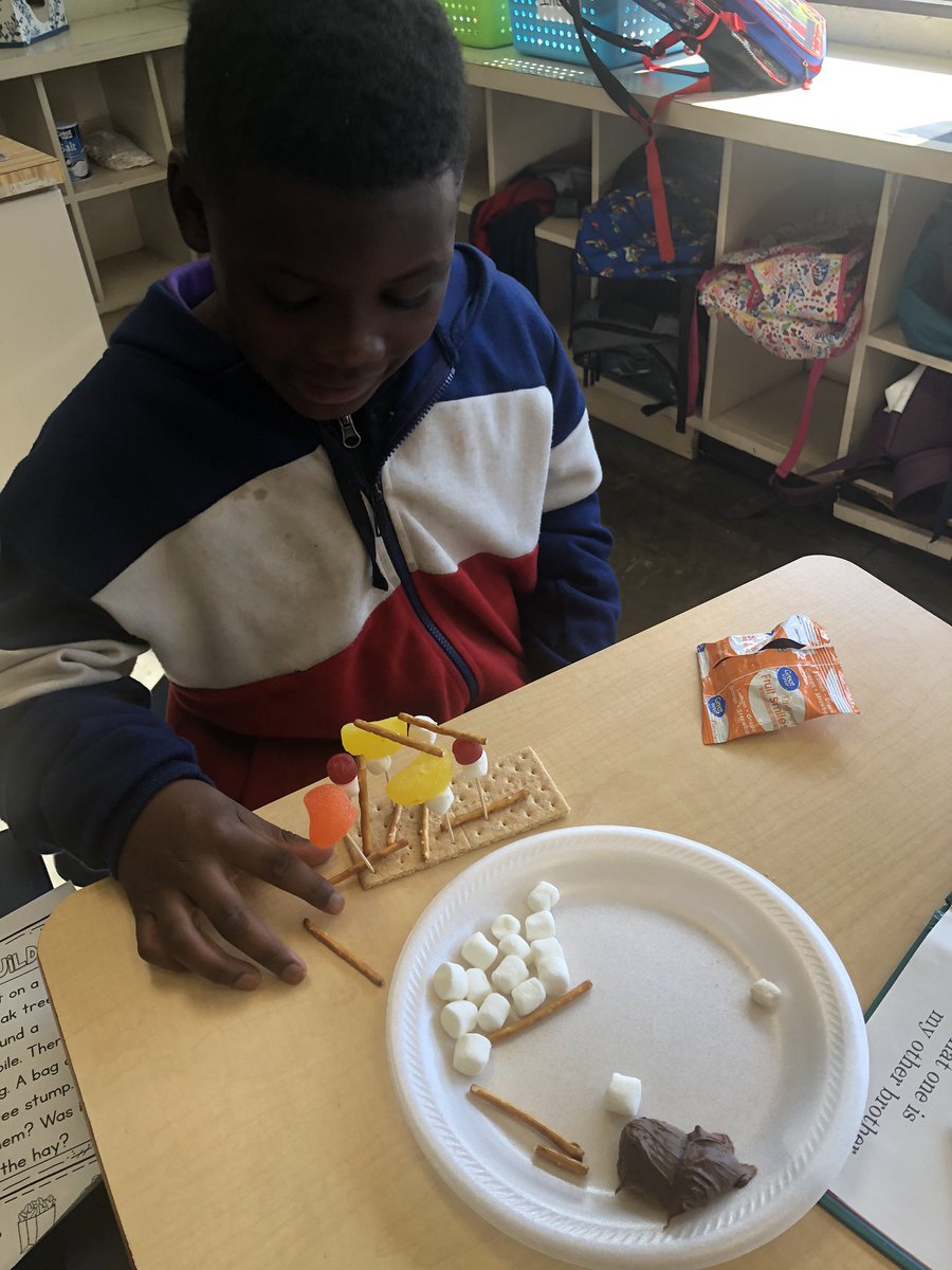 Given lumber (pretzel sticks) cotton (marshmallows) rubber (jelly candy) and spices (frosting) that are all produced from plants create an animal home and share how it works. #ScienceHead #ronclarkacademy #RonClarkin’It #DesignScience