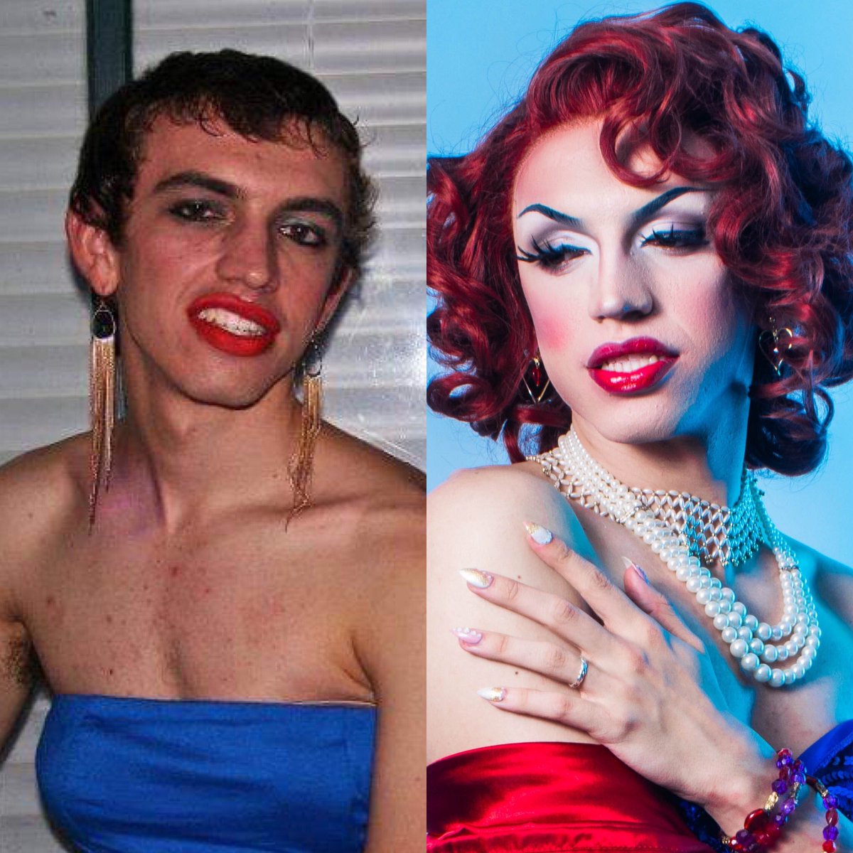 gildawabbit's tweet photo. Found this pic on my computer of me in “drag” in college! I certainly don’t look comfortable, but I have no idea what was going through my little head—glad the drag but bit me again once I moved to New York.
#transformationtueaday https://t.co/eINGqww1tk