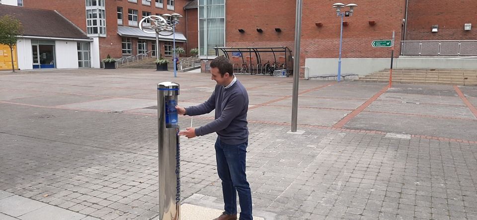 sdublincoco's tweet photo. Look out for our public water fountains being rolled out in Main Street #Rathcoole, #Clondalkin Village, #Lucan Village ,Tymon Park, #Rathfarnham Castle, Waterstown & Corkagh Parks! Provision of these fountains is part of our Climate Action Plan 2019-2024. #Councils4ClimateAction https://t.co/rBzisNvtWZ