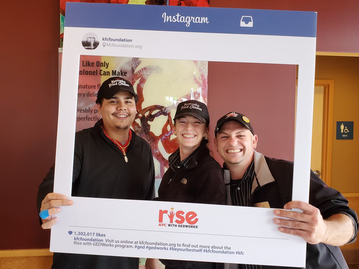 "I always had good grades in school, but I had to stop attending so I could work. Earning my GED is long overdue."

Congratulations to Ohio KFC team member Rolando (left) for this huge accomplishment! 🎓

#kfcfoundation #kfc #ged #coleslawchangeslives <a href="/GEDTesting/">GED Testing Service</a>