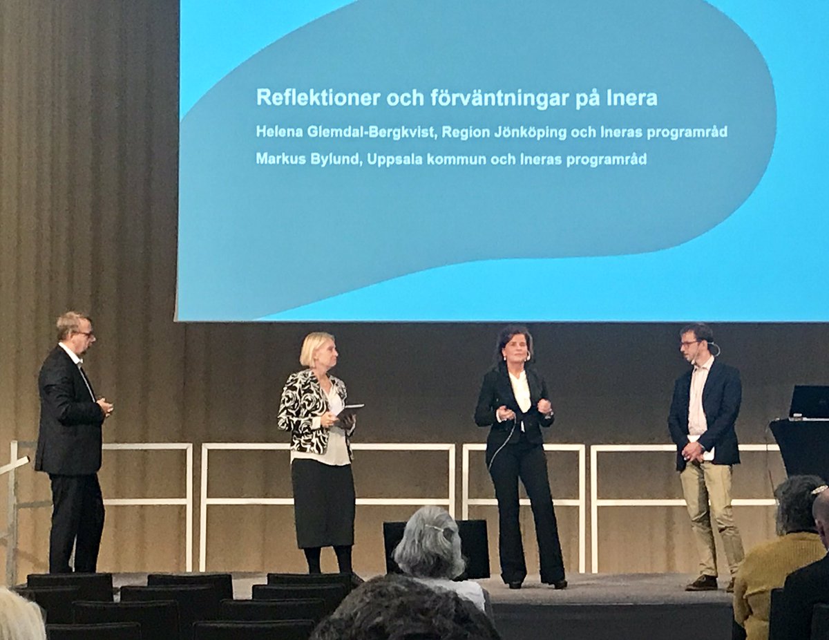 Ineras kundforum avslutas med vår IT-direktör  Helena  Glemdal Bergqvist och motsvarigheten från kommunerna. #inera