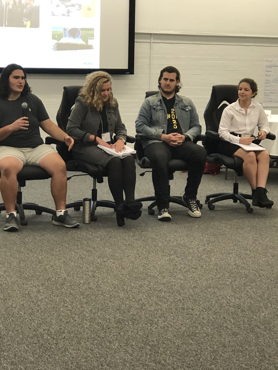 The Planning Team is listening  to students today as they work on the strategic plan.