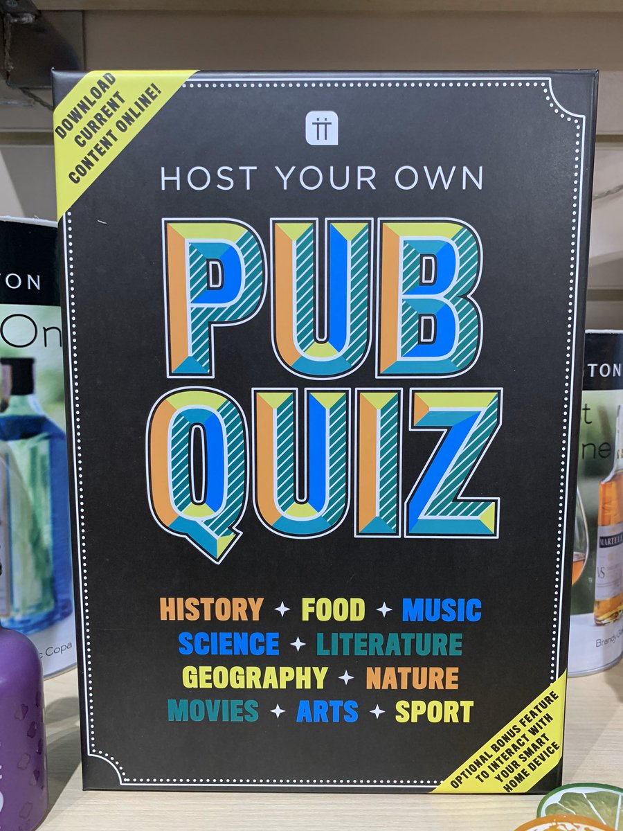 HighworthEmpori's tweet photo. Who said Pub #Quiz is only for the pub 😉
We have some really #fun games to #entertain older and younger members of your #family 😁 🍹🍻
Not to mention some silly #men games 🏓⛳️🎳
#HighworthEmporium #Highworth #Swindon #Games #PubQuiz #GinGame #Gin #FunGames #FunTime https://t.co/lDKk0GoOKy