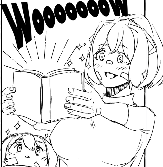 作業中予想外にかわいく描けるととてもうれしくなる 