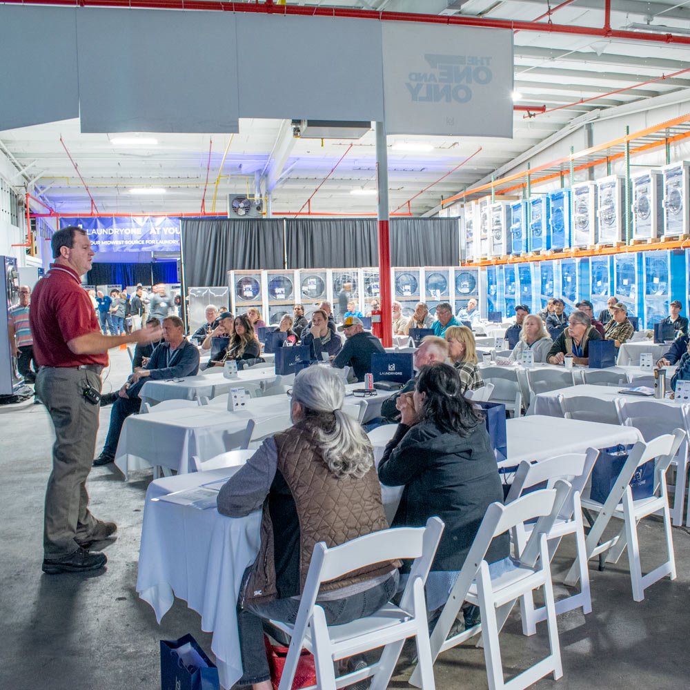 LaundryOne_'s tweet photo. Another awesome Open House and Service School in the books! The Laundry One team would like to thank our laundry community for traveling near and far to make this event a success! A special thanks are also due to our exhibitors and Dexter Laundry for all the added support! https://t.co/kZJygZ7Qn2