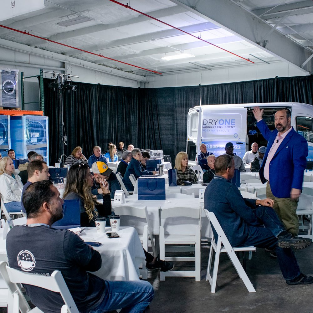 LaundryOne_'s tweet photo. Another awesome Open House and Service School in the books! The Laundry One team would like to thank our laundry community for traveling near and far to make this event a success! A special thanks are also due to our exhibitors and Dexter Laundry for all the added support! https://t.co/kZJygZ7Qn2