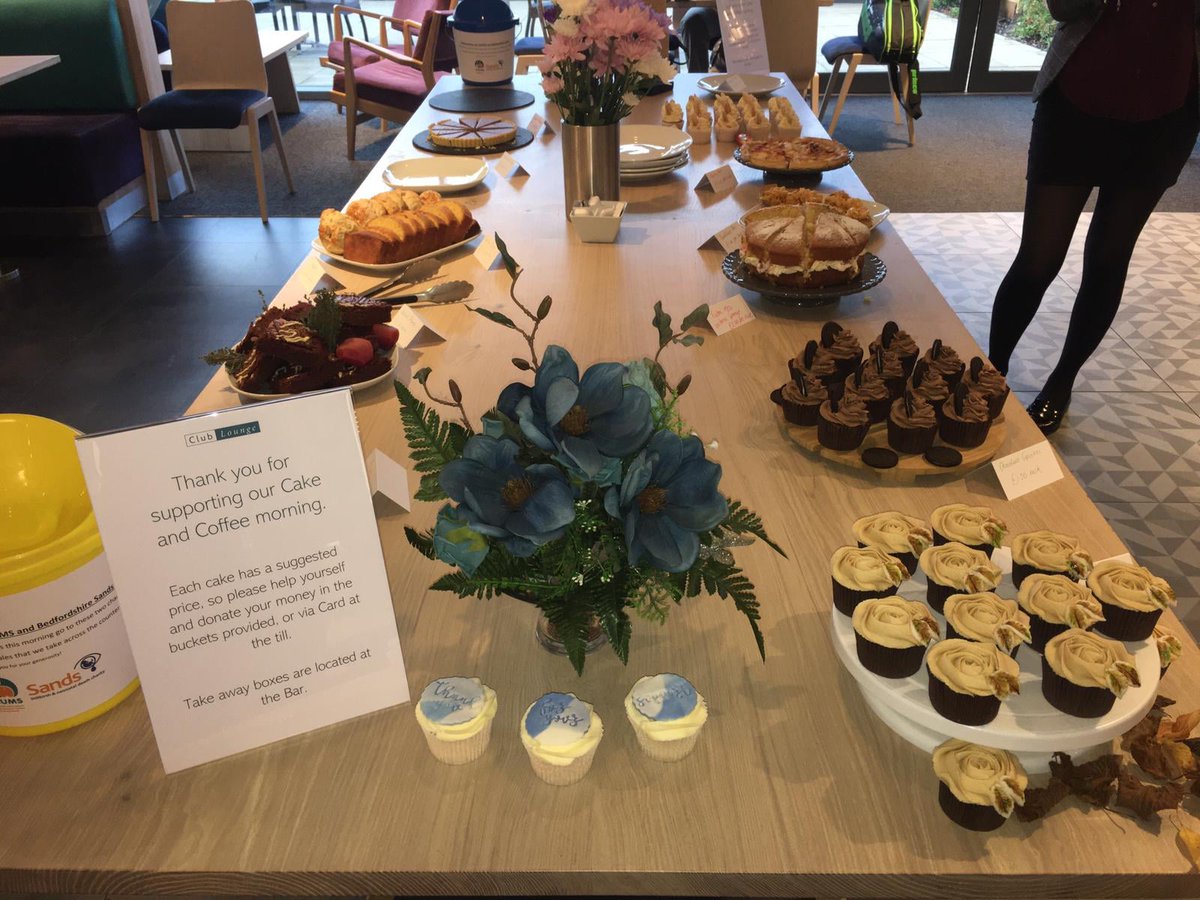 ClubTowers's tweet photo. A wonderful £529 raised by our coffee morning for our members' chosen charities: Bedfordshire @SandsUK and @chumscharity Many thanks to all who baked those delicious cakes and anyone who supported on the day. It was a lot of fun! https://t.co/s9ZgQgu4yf