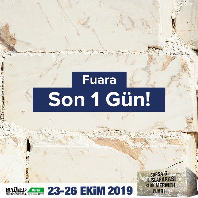 ozgecerensahin's tweet photo. Bursa 5. Uluslararası Blok Mermer Fuarı yarın başlıyor!
#BlokMermerFuarı #BursaMarbleBlockFair #TüyapBursa #Exhibition #TurkishStone #MarbleBlock #BTSO #MADSİAD https://t.co/lcFOJKM6Iw