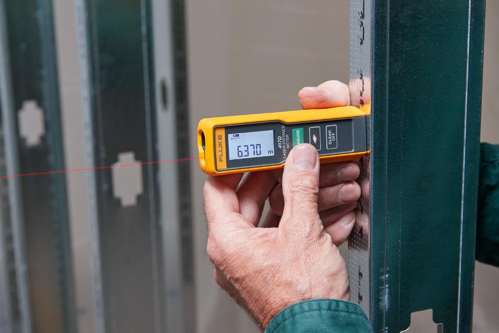 PLSLaser's tweet photo. The new Fluke 417D Laser Distance Meter takes measurement to the next level. >> https://t.co/EVKQoXTbZw

•Instantly measure up to 40 m (131 ft.) with 1-button point-and-click
•IP 54 water and dust resistant 
•Designed for both indoor and outdoor applications https://t.co/Hd7CBloeuw