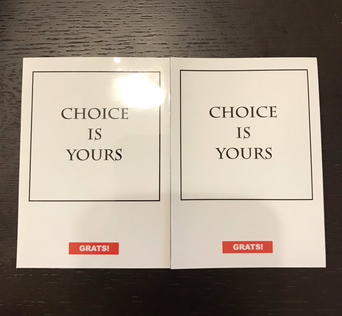 ロットの違うスリーブについて】 このたび GRATS！スリーブをご購入