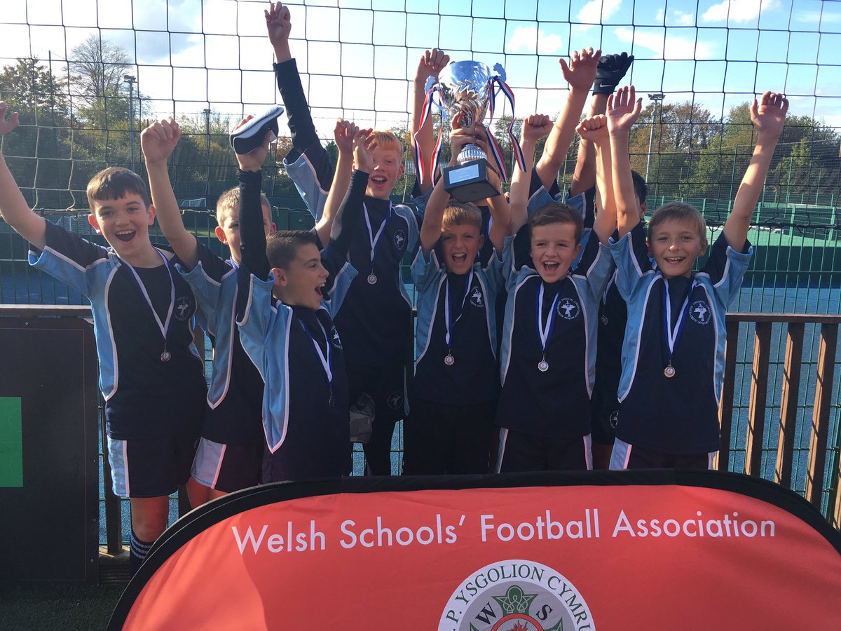 BVSPE's tweet photo. Welsh Champions!! Outstanding day out for our year 7 football squad winning the Welsh Schools FA 5 aside competition. Played 8, won 8, goals scored 35. Attitude, effort and conduct were fantastic throughout!! Thoroughly deserved winners!! ⚽️⚽️⚽️ https://t.co/3dSm0Z7HWy