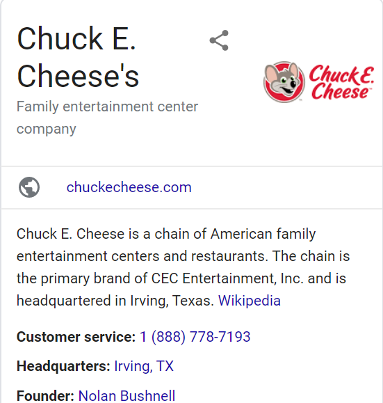 DeeCraw83353200's tweet photo. Last week, it was Chuck E. Cheese's, this week, it's Chuck E. Cheese. #MandelaEffect https://t.co/vvKRN5PfBo
