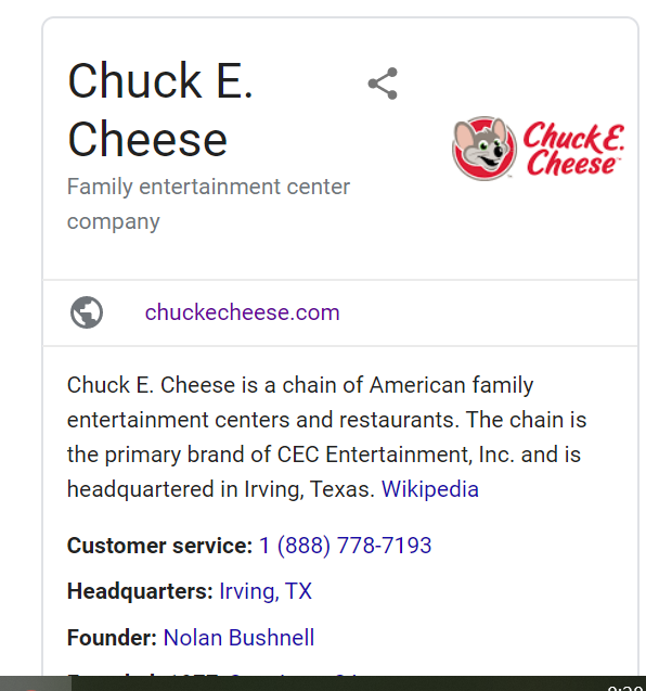 DeeCraw83353200's tweet photo. Last week, it was Chuck E. Cheese's, this week, it's Chuck E. Cheese. #MandelaEffect https://t.co/vvKRN5PfBo