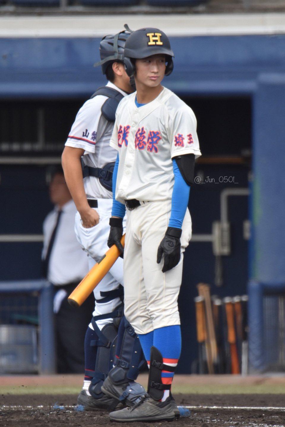 花咲徳栄高校 野球部ユニフォーム(上着、帽子、ストッキング)-