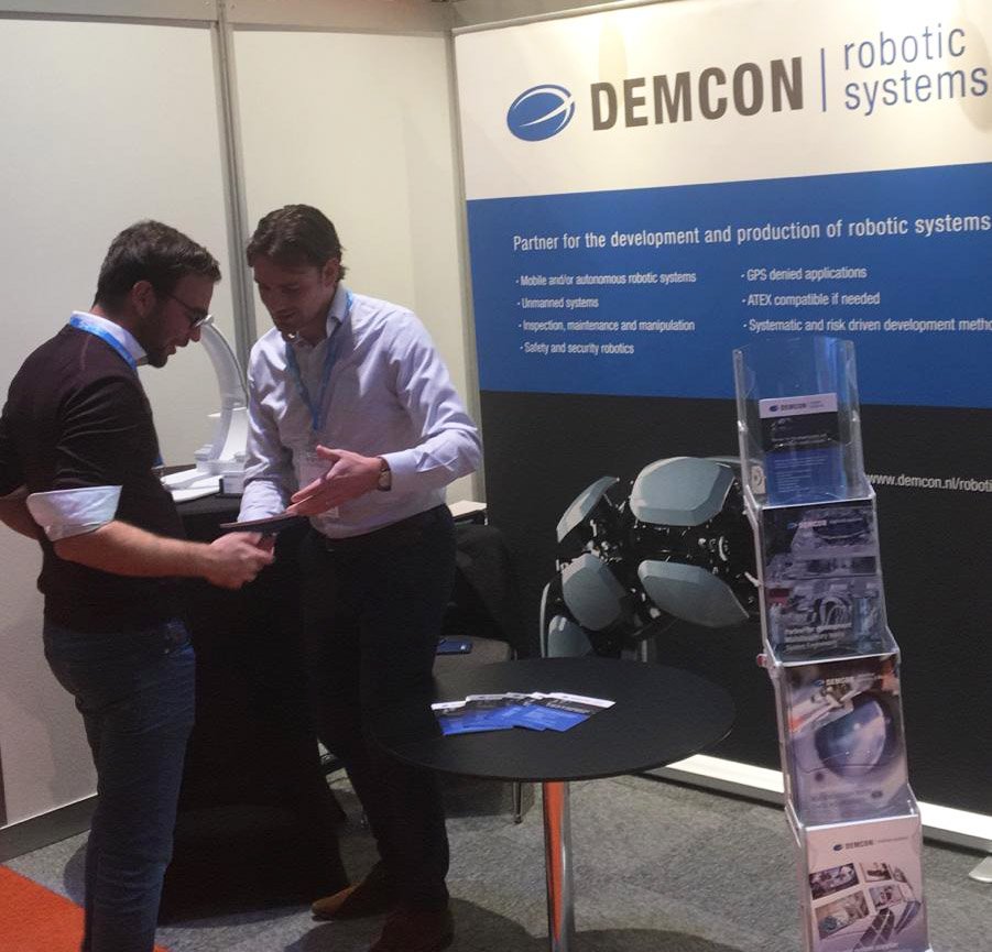 DEMCON's tweet image. Vandaag en morgen zijn we aanwezig op de @SPRINTRobotics in Rotterdam. We ontmoeten u graag bij stand 55! #roboticsystems #unmannedsystems