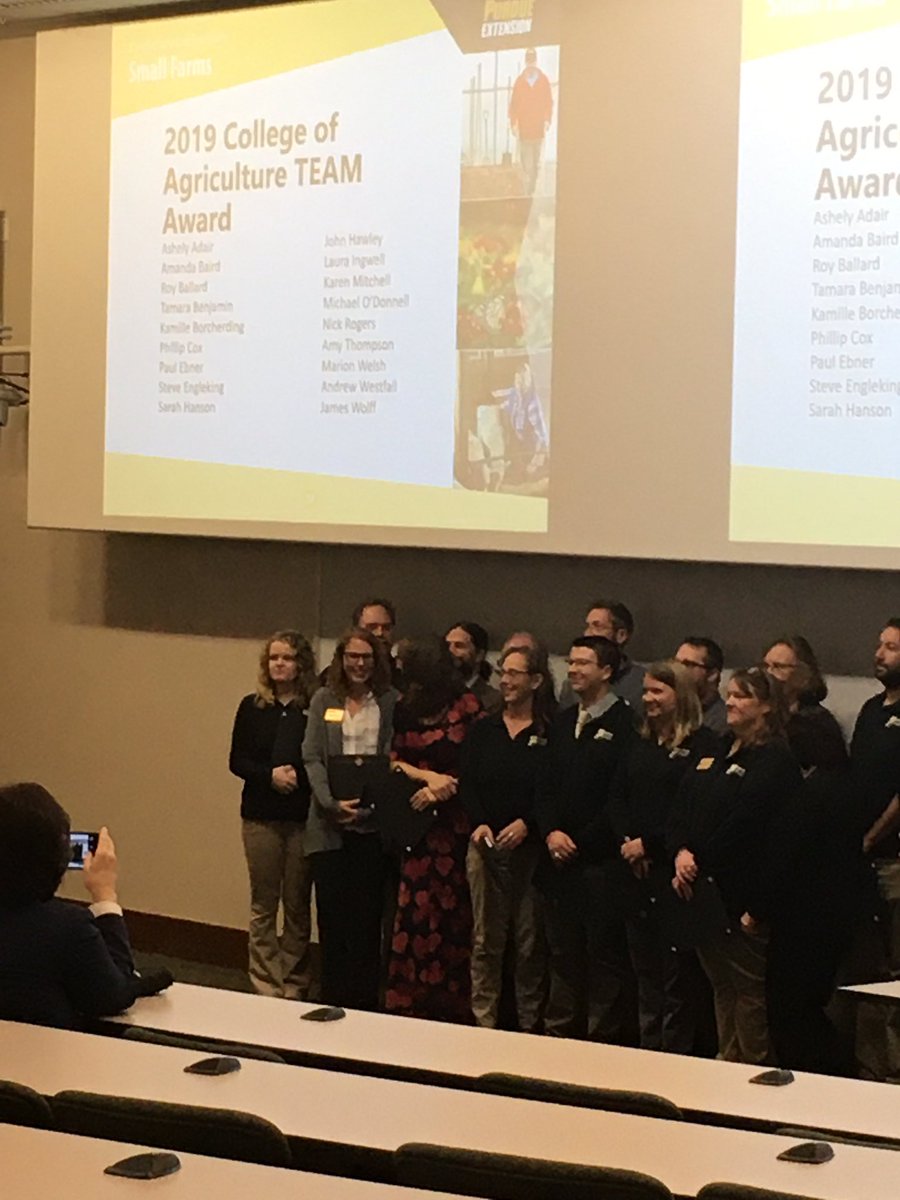 CameronGenomes (@camerongenomes) on Twitter photo Congratulations <a href="/Ingwell_vegIPM/">Laura L Ingwell</a> and the Small Farms group on winning the 2019 College Team Award! Congratulations <a href="/Ingwell_vegIPM/">Laura L Ingwell</a> and the Small Farms group on winning the 2019 College Team Award!