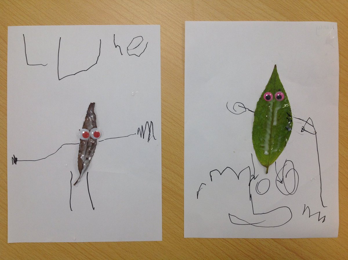 stdavidsrc2017's tweet photo. Dosbarth Derbyn have loved the story 'We're going on a leaf hunt' today. They were inspired to go on their own leaf hunt and decided to turn their leaves into leaf people. #pupilvoice #creativecontributors #bringingliteracytolife #ambitiouslearners https://t.co/7VuW3OwEoG