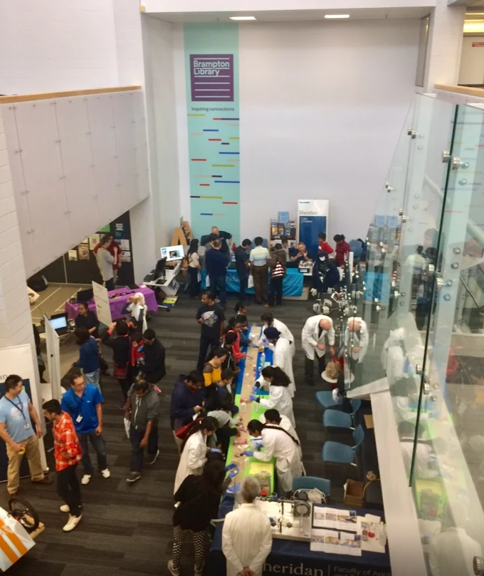 BramptonLibrary's tweet photo. The countdown is on 🤖! We're only 4 days away from #TechFair! See you on the 26th! https://t.co/GKBh0nByK5 https://t.co/DjYLesLyud