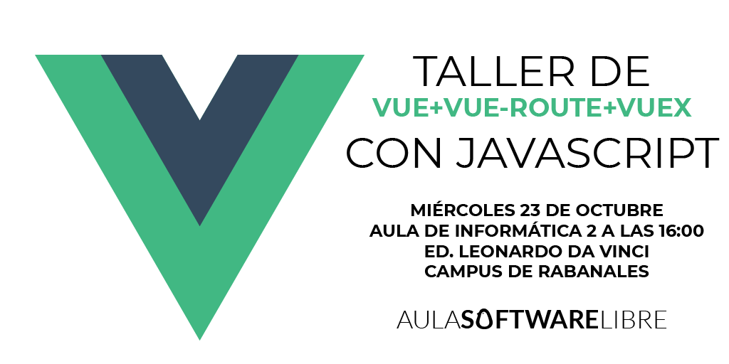 AulaSL's tweet photo. ¡Os recordamos que mañana tenemos taller! Vue con Javascript de la mano de @frnzurita. ¡Entrada abierta a todo el mundo!

Entradas UCO:
https://t.co/26VVBmZOQH

Entradas general:
https://t.co/QqQEpx0lPo https://t.co/A17cKO2YV1