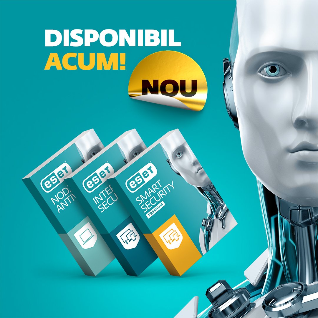 ESET_RO's tweet image. Time to upgrade! Am lansat o nouă versiune #NOD32, #ESETSmartSecurityPremium #ESETInternetSecurity, cu noi funcții și îmbunătățiri. Acum cu un modul de Machine Learning, care protejează utilizatorii împotriva amenințărilor nemaivăzute sau a celor de tip zero day.