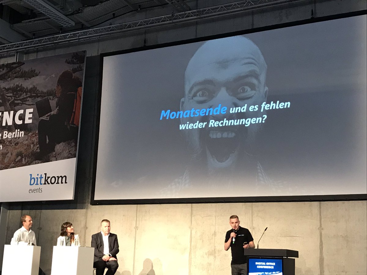 Bitkom_DOffice's tweet photo. #Startup Pitch: @GetMyInvoices zentralisiert den Rechnungseingang durch einen automatisierten Import und Download aller eingehenden Dokumente.
#doc19 #sccon19 https://t.co/1FCT0c1Cq8