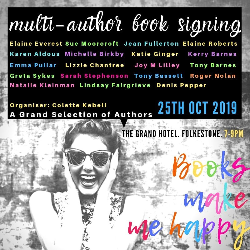 Chuffed to be participating in this extraordinary event on Friday night @the_grand_folkestone! If you would like a signed copy of #folkestone #crimethriller #sunnysands, come along from 7pm. The mayor will be there too!
#localwriter #localauthor #kentwriters #crimenovels