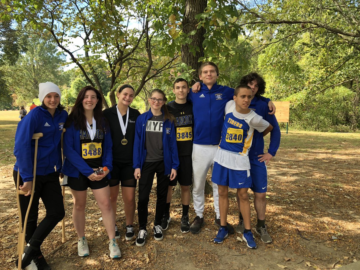 Lots to celebrate from the weekend!! 3 medals at the Hancock Invitational! Beautiful day for a race!