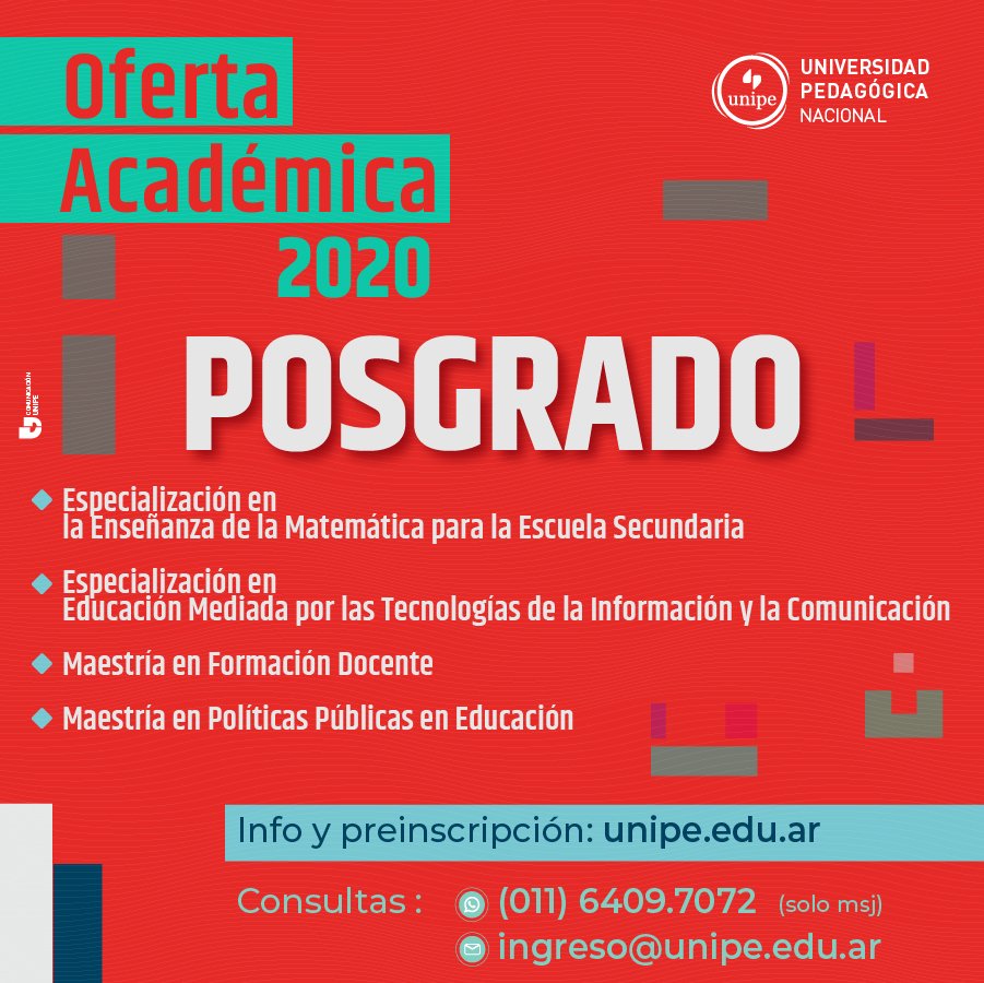 📌 Ingresa a la #UNIPE y conoce todas las propuestas de #POSGRADO 👇

unipe.edu.ar/POSGRADO-2020

☑️ Especializaciones
☑️ Maestrías

💻 Más info y preinscripción: unipe.edu.ar

NO Arancelados 🙌

#OfertaAcadémica2020
#PúblicaYGratuita