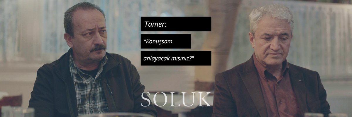 Koray (Haluk Cömert), Hasan (Fatin Kanat)
Tamer: "Konuşsam anlayacak mısınız?"
Koray ve Hasan: ........
Tamer: "Bak, anlamadınız."

#solukfilmkarakterler #solukfilmoyuncular #halukcömert #fatinkanat #soluk #solukfilm