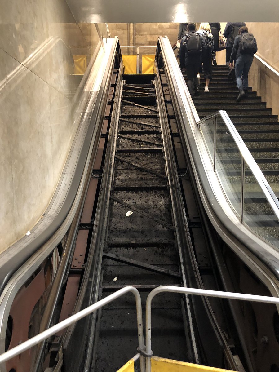 maglascock's tweet photo. @NYCTSubway Long time, no tweet. Nearly 2 months since our last communication, the escalator at 110 East 42nd Street is still not repaired. https://t.co/THgvjseOlF