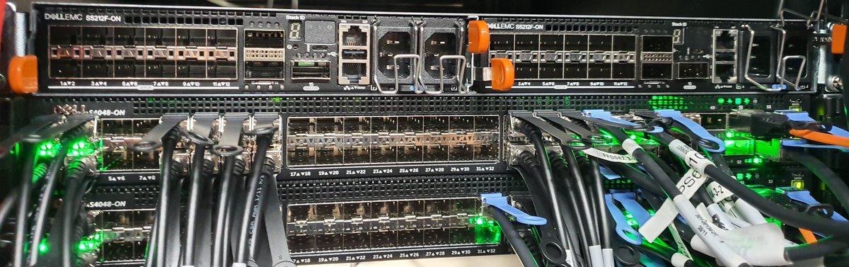 jensklasen's tweet photo. In Progress -> the new @vmwarevcf on @VxRail with @DellNetworking  #S5212FON  -> @DellEMCSolCtrs Frankfurt! -> If I all parts will arrive soon we can demo @MyVMUG Frankfurt + @VMworld @vmworldEurope @DellEMC_DE @CaptainVSAN @vExpert @DellTechCenter @DellEMC_CI @VMware @vmwarevsan https://t.co/Do5YGhzHrv
