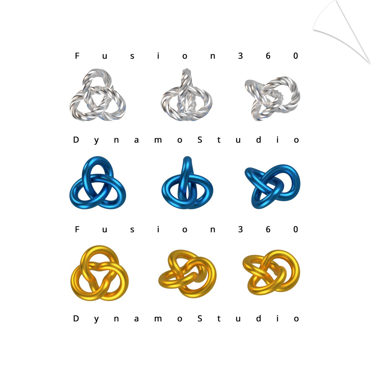 lynn_kim_hr's tweet photo. How easy to model with Fusion 360 * Dynamo Studio!
#Dynamo Studio #Fuion #Trefoil #Knots #Torus #Mathematical Modeling #fusion 360 #animation #rendering
#EasyModeling #LynnsPKG #AutometicModeling https://t.co/8cRUTCHJ08