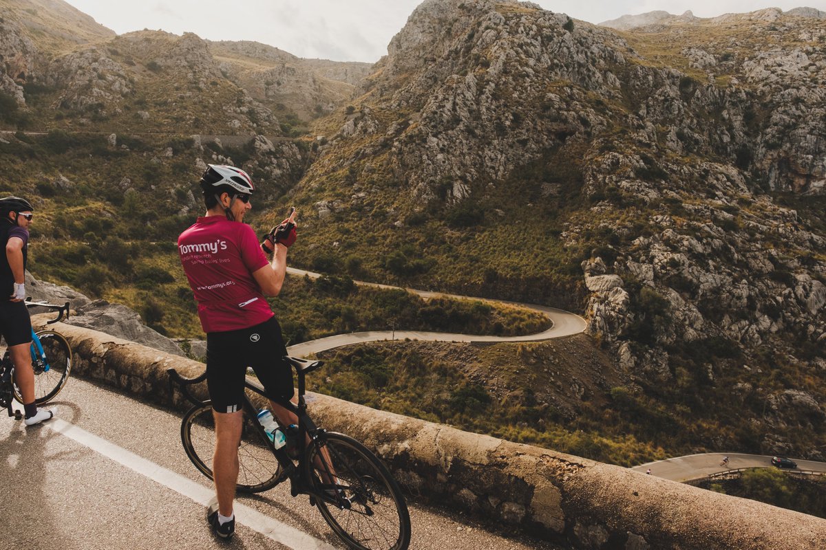 Truegloballive's tweet photo. Climbing a combined total of 148,049m and cycling a combined total of 10,000km, riders from across our network took part in the True Cycle Challenge in Mallorca to raise funds for our charitable partner @Tommys_baby. Find out more and support here:  https://t.co/laNphEbGp5 https://t.co/KGQTx6ZrEB