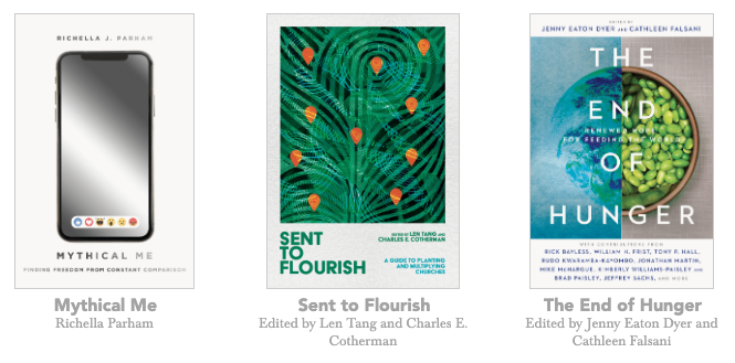 ivpress's tweet photo. It's Launch Day for these 3 new IVP/@ivpacademic titles! Check them out at https://t.co/RxhFmq0Xz0.
#MythicalMe @RichellaParham #SentToFlourish @lentang #EndOfHunger @godgrrl @2030collab https://t.co/U4A72YYWRb