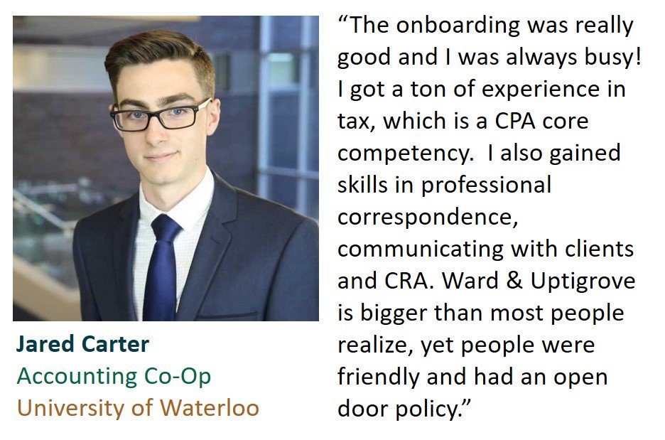 Ward_Uptigrove's tweet image. Our development program for Accounting Co-ops runs each tax season and as Jared experienced, we offer great exposure in a supportive environment.  

We are currently hiring for January – April 2020, for more information visit wardanduptigrove.com/careers