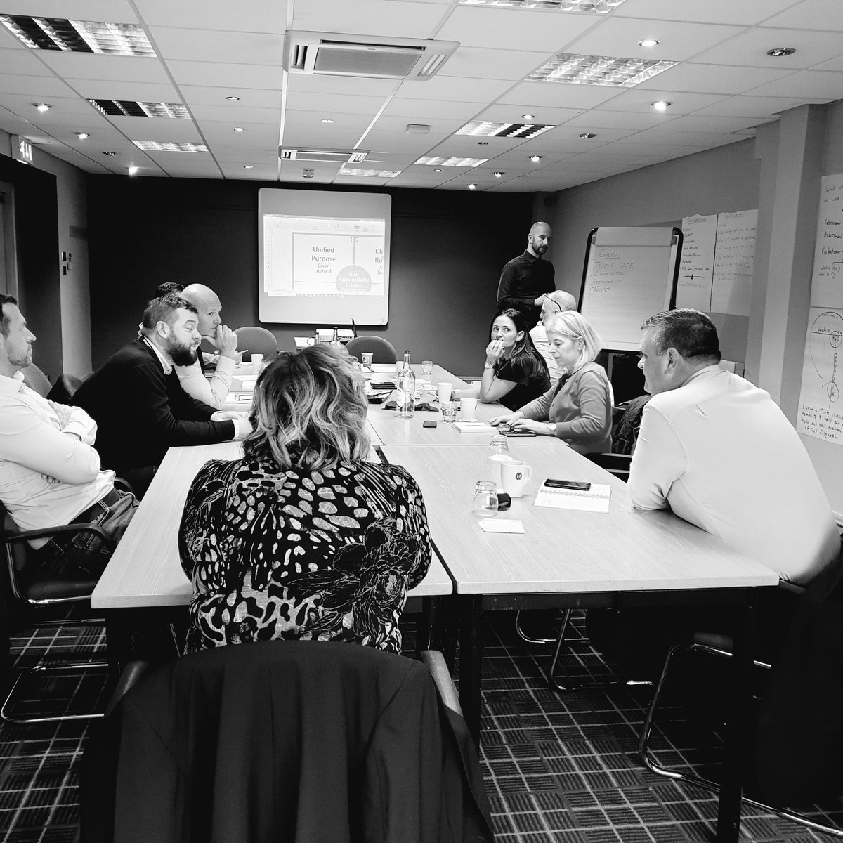 guybloomspeaker's tweet photo. Great thinking and focus as this senior team focus on their Unifid Purpose at #morrisonutilityservices. https://t.co/eGNgHi4dgT