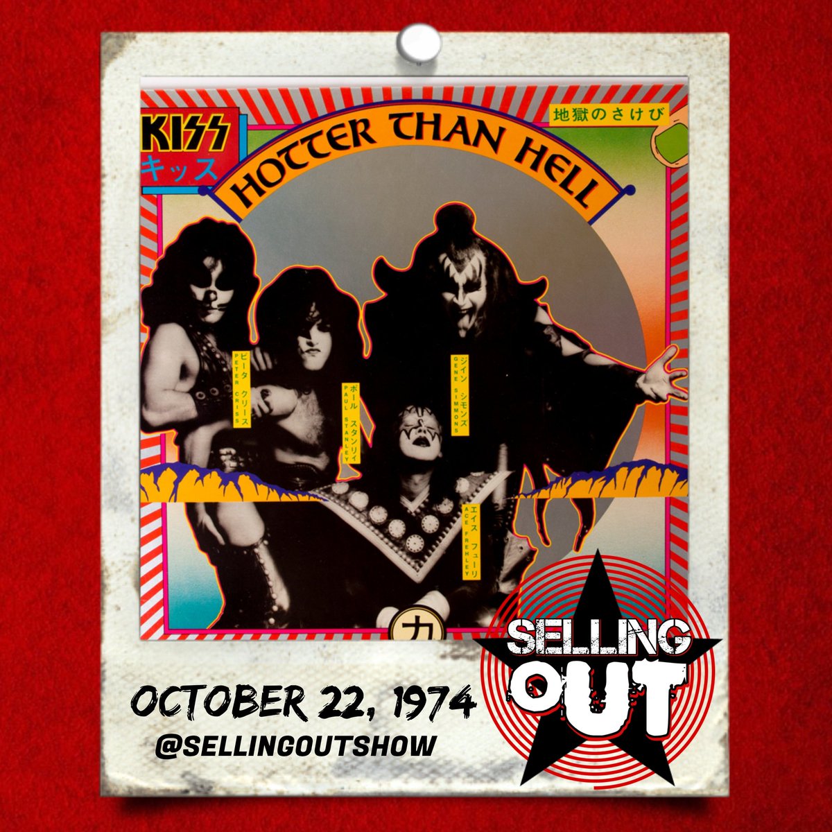 SellingOutShow's tweet photo. On this day in 1974, #KISS released their second album "Hotter Than Hell". It peaked on the Billboard 200 charts at No. 100 without the benefit of a hit single. However, "Goin' Blind" did prove to be a fan favorite track and was covered by the Melvins and Dinosaur Jr. #NatesNotes https://t.co/H0ECJW9PLU