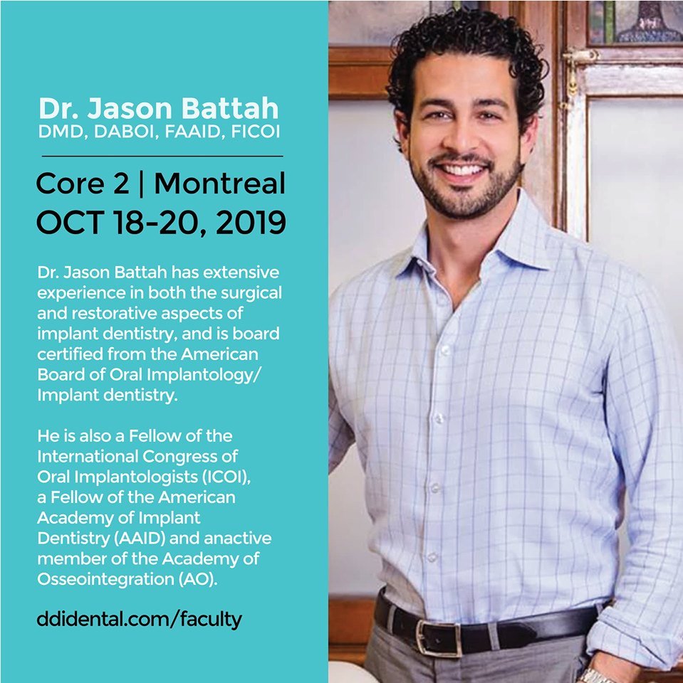 ddidentistry's tweet image. Meet Our Faculty Dr. Jason Battah
Dr. Battah is a 2003 graduate of Laval University's school of dental medicine. If you want to learn more about Dr. Battah please click the link below or head over to our bio
ow.ly/vv4350wNDY5

#DDIDental #Implanttraining #DigitalDentistry #