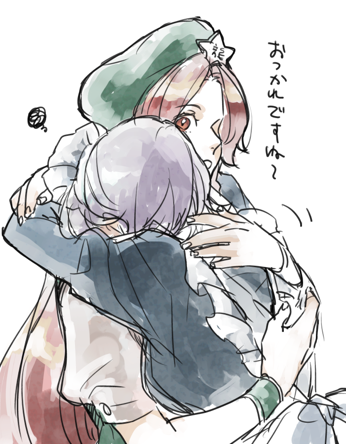 askrnocco's tweet photo. 美鈴に甘える咲夜さんがいてもいいんじゃないかなみたいならくがきめーさく https://t.co/IwT2h3hRa9