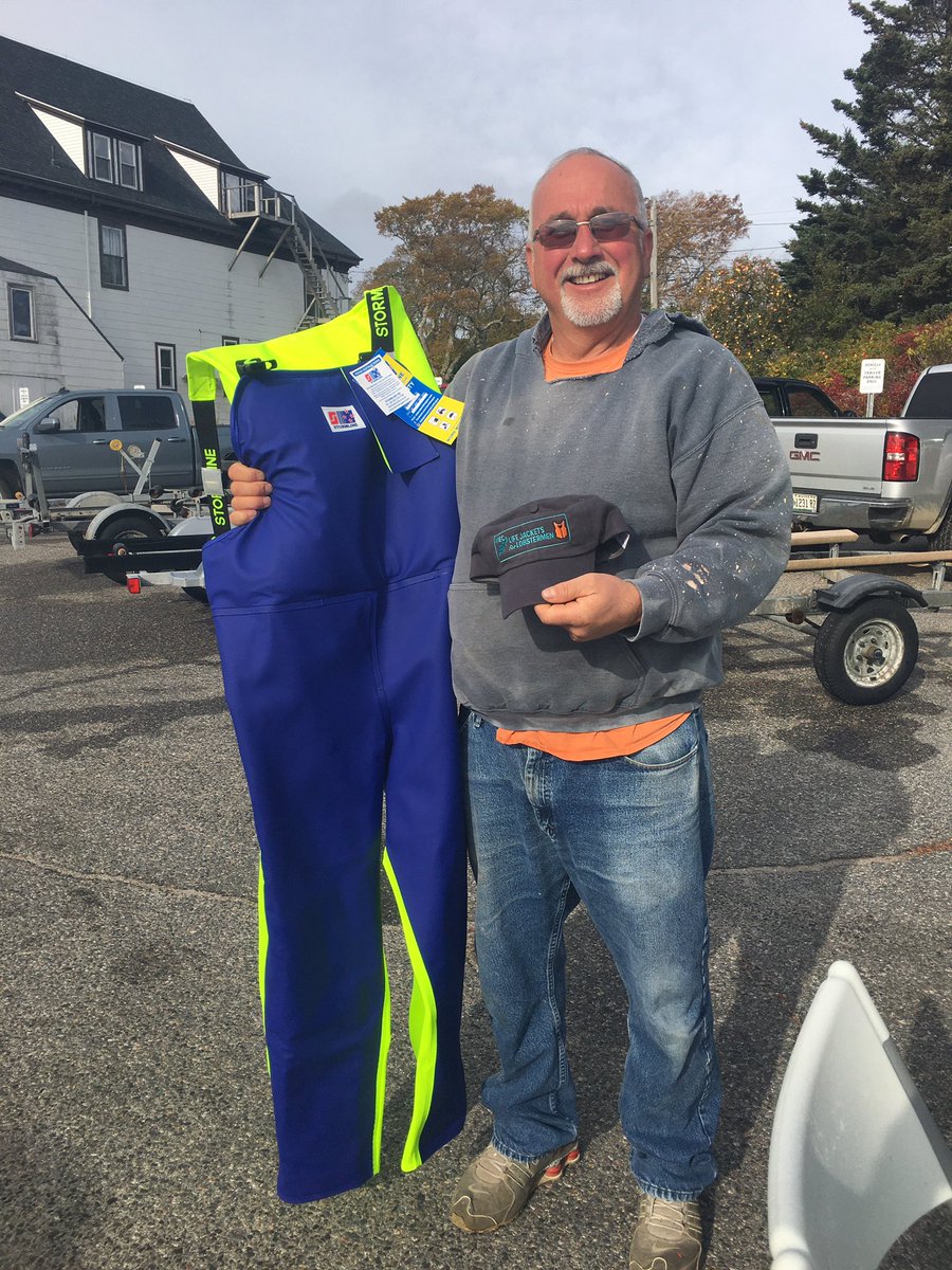 Our first Lobstermen of the day! Thank you Colon S. Alley for getting yourself a pair of Stormline Flotation Bibs!

We are back at the Public Boat Access for Jonesport Municipal Pier until 5pm!