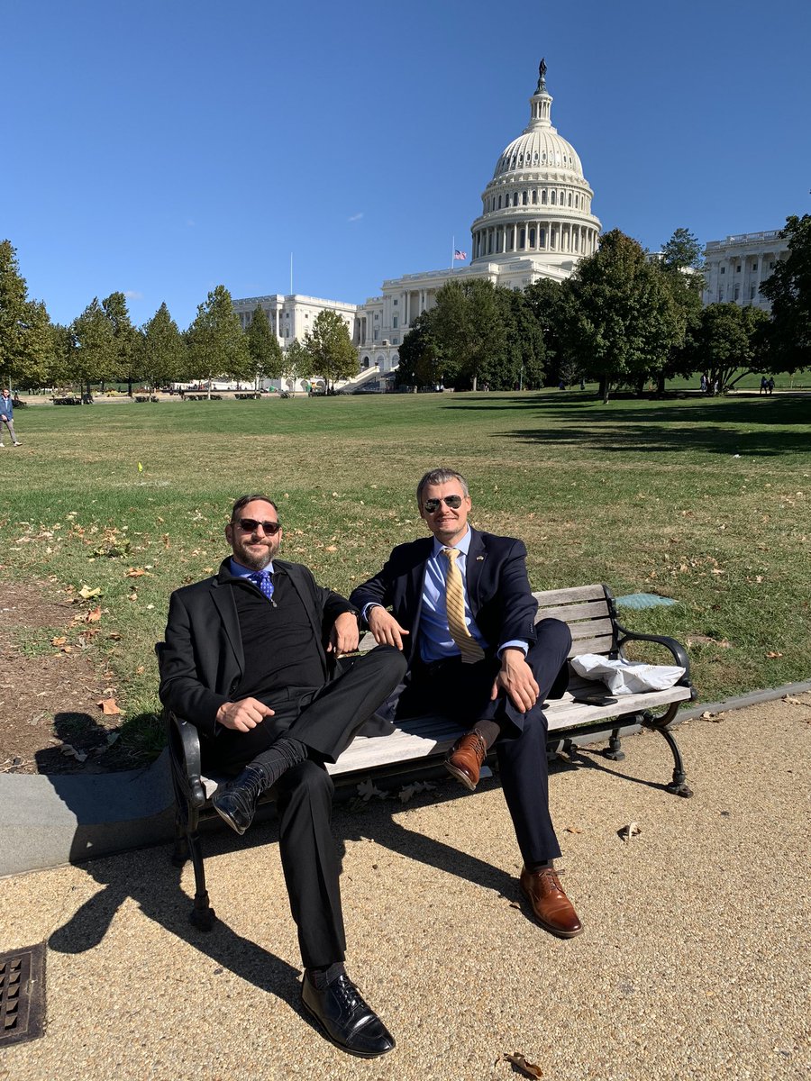 RMashovets's tweet photo. The brake between the job at the Hill. Mutual communication of Ukrainian-American veterans 🇺🇦🇺🇸 https://t.co/u6LEIvdYDD